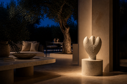 Serra — Limestone on marble sculpture by 1-OPH