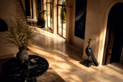Duna — Bronze on Nero Marquina marble sculpture by 1-OPH