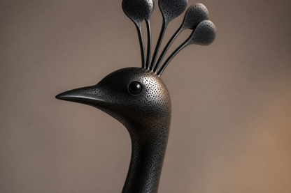 Duna — Bronze on Nero Marquina marble sculpture by 1-OPH