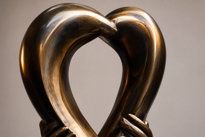 Sadal — Bronze on black stone sculpture by 1-OPH