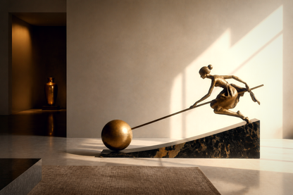 Tensa — stone sculpture by 1-OPH