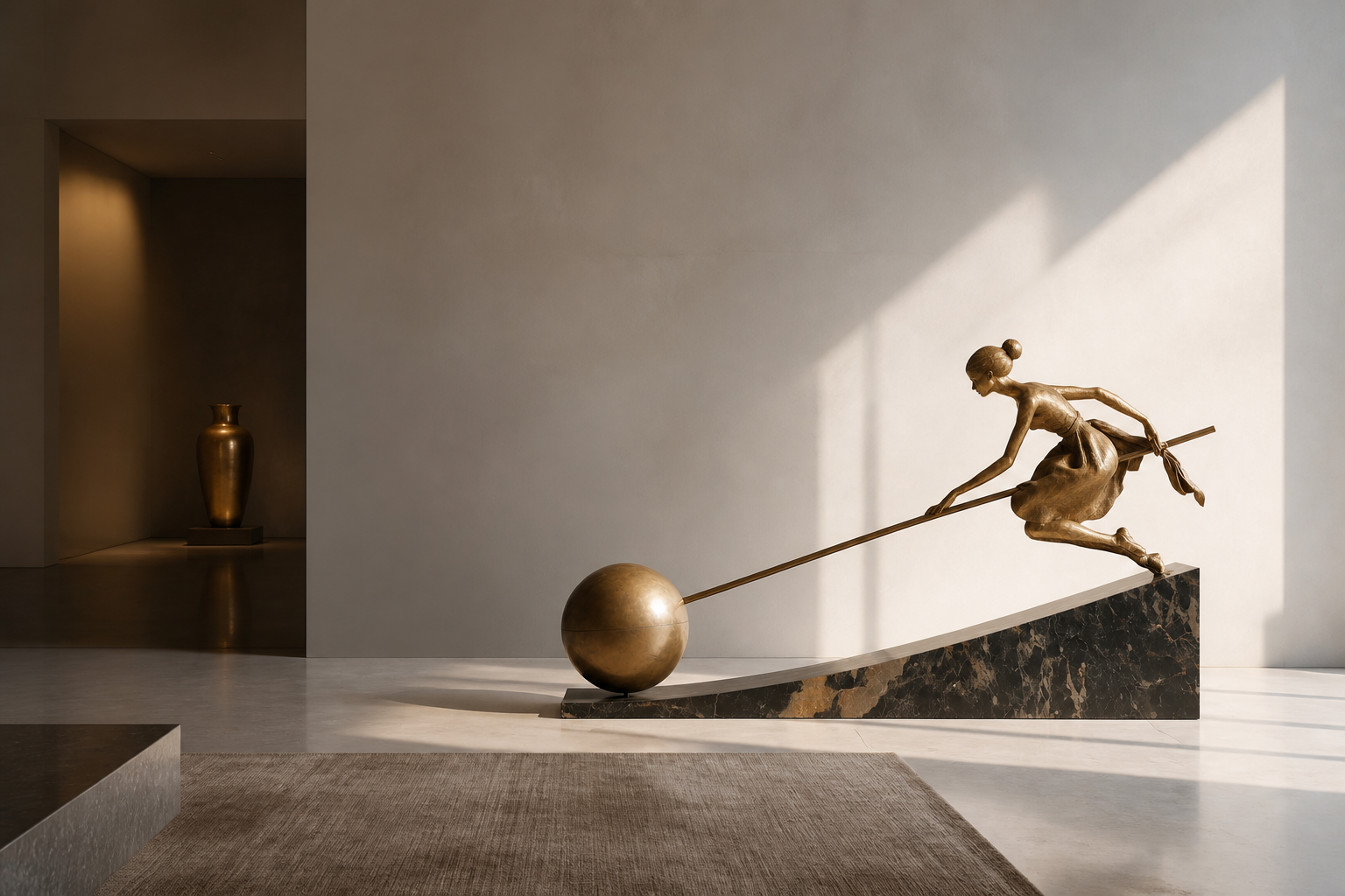 Tensa — stone sculpture by 1-OPH
