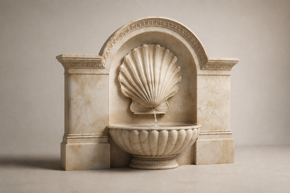 Shizuku — limestone wall fountain by 1-OPH