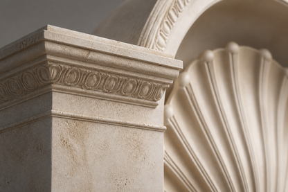 Shizuku — limestone wall fountain by 1-OPH