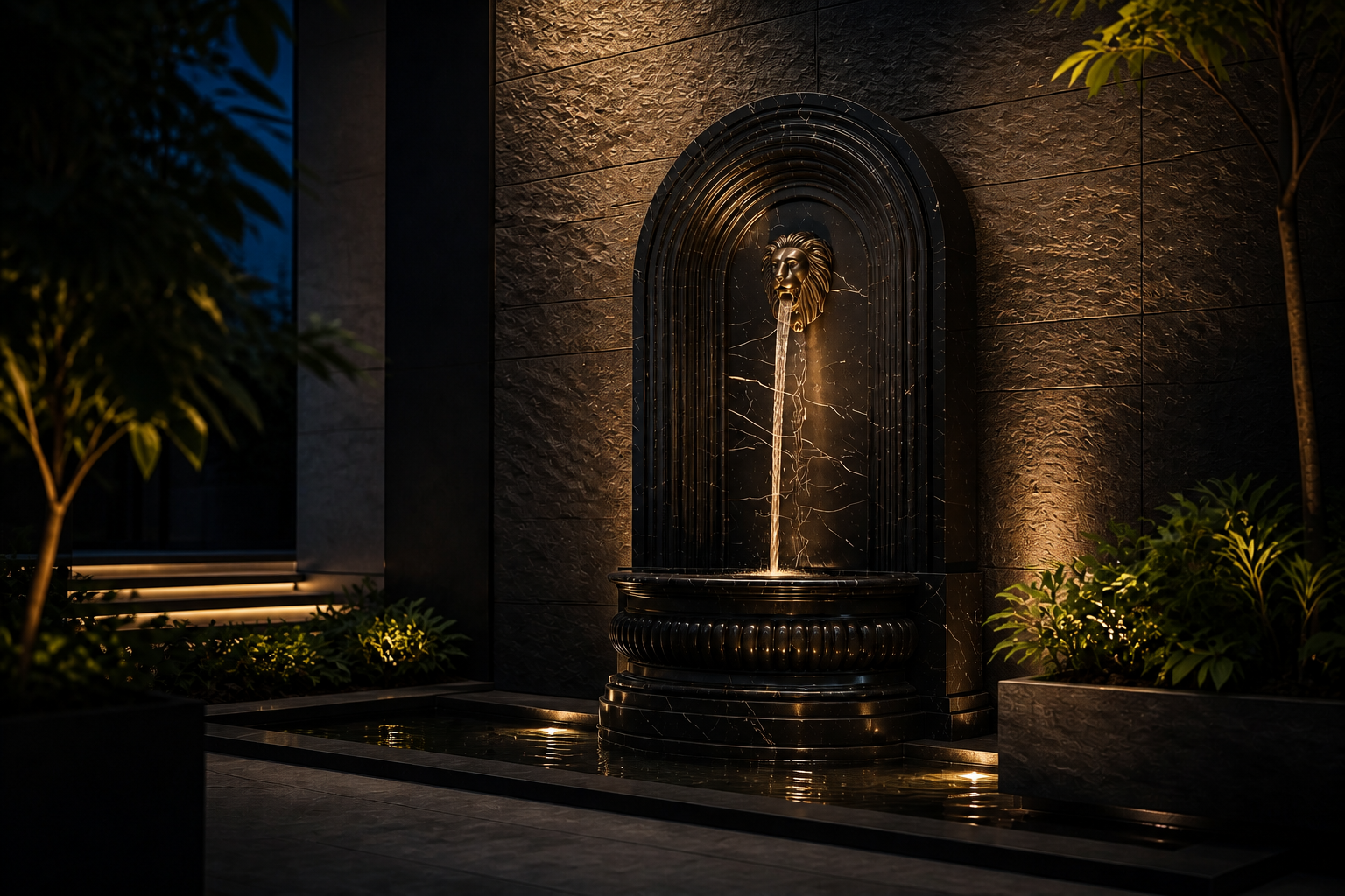 Saba — stone wall fountain by 1-OPH