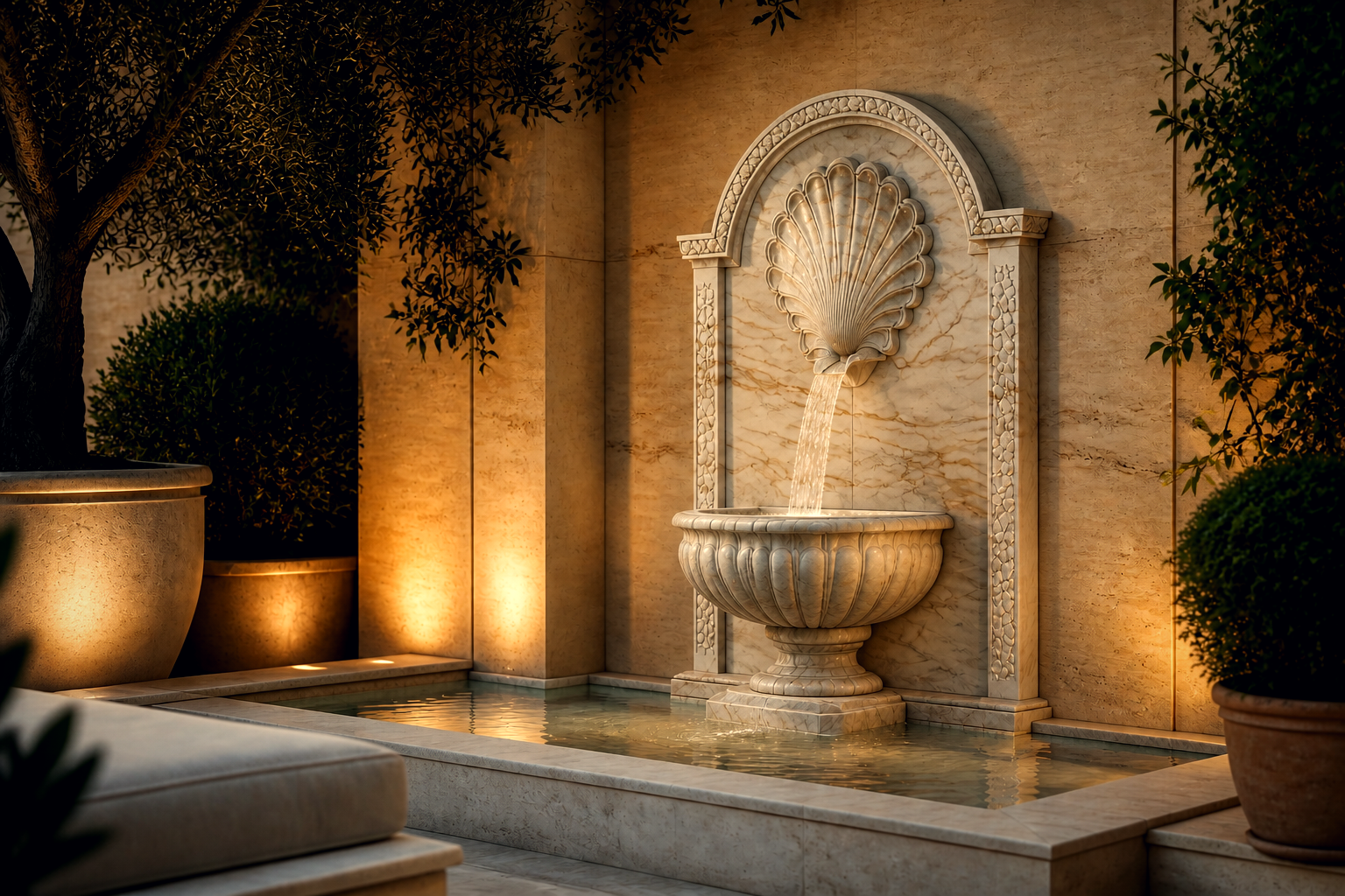 Nebbia — stone wall fountain by 1-OPH