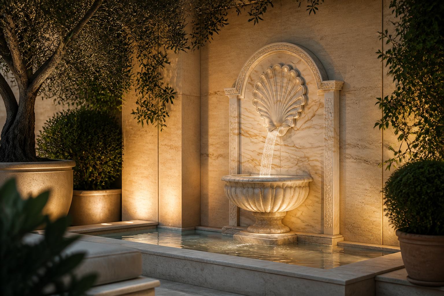 Nebbia — stone wall fountain by 1-OPH