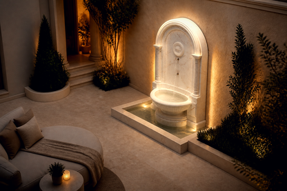 Foschia — marble wall fountain by 1-OPH
