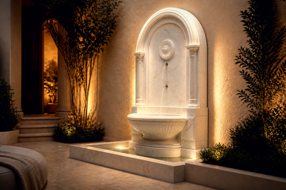 Foschia — marble wall fountain by 1-OPH