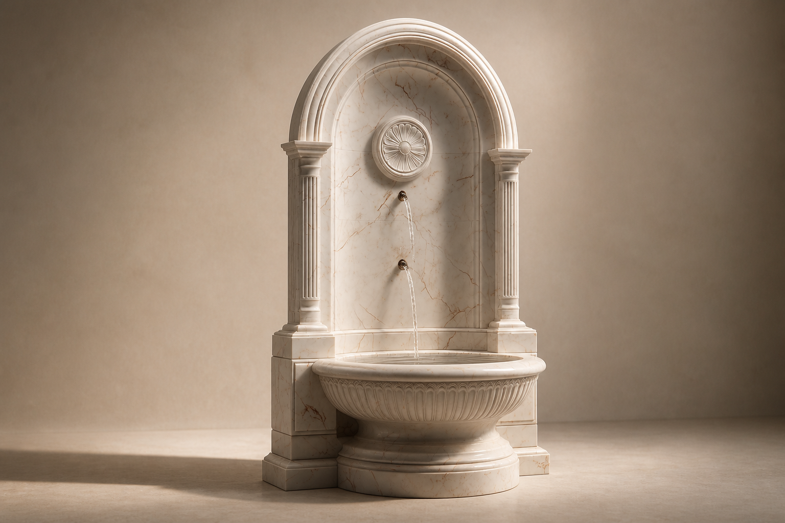 Foschia — marble wall fountain by 1-OPH