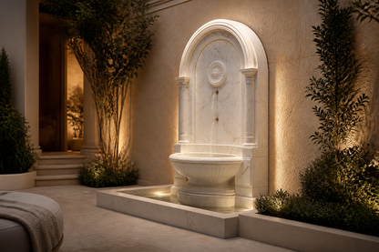 Foschia — marble wall fountain by 1-OPH