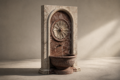 Rocio — rose marble wall fountain by 1-OPH