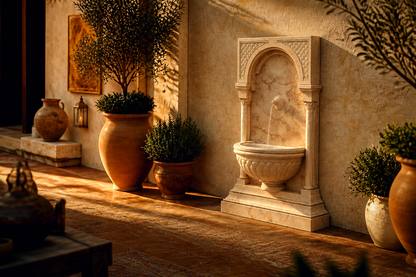 Neblina — sandstone wall fountain by 1-OPH