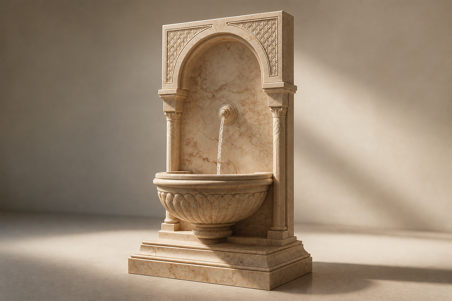 Neblina — sandstone wall fountain by 1-OPH