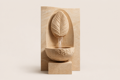 Alveo — travertine fountain by 1-OPH