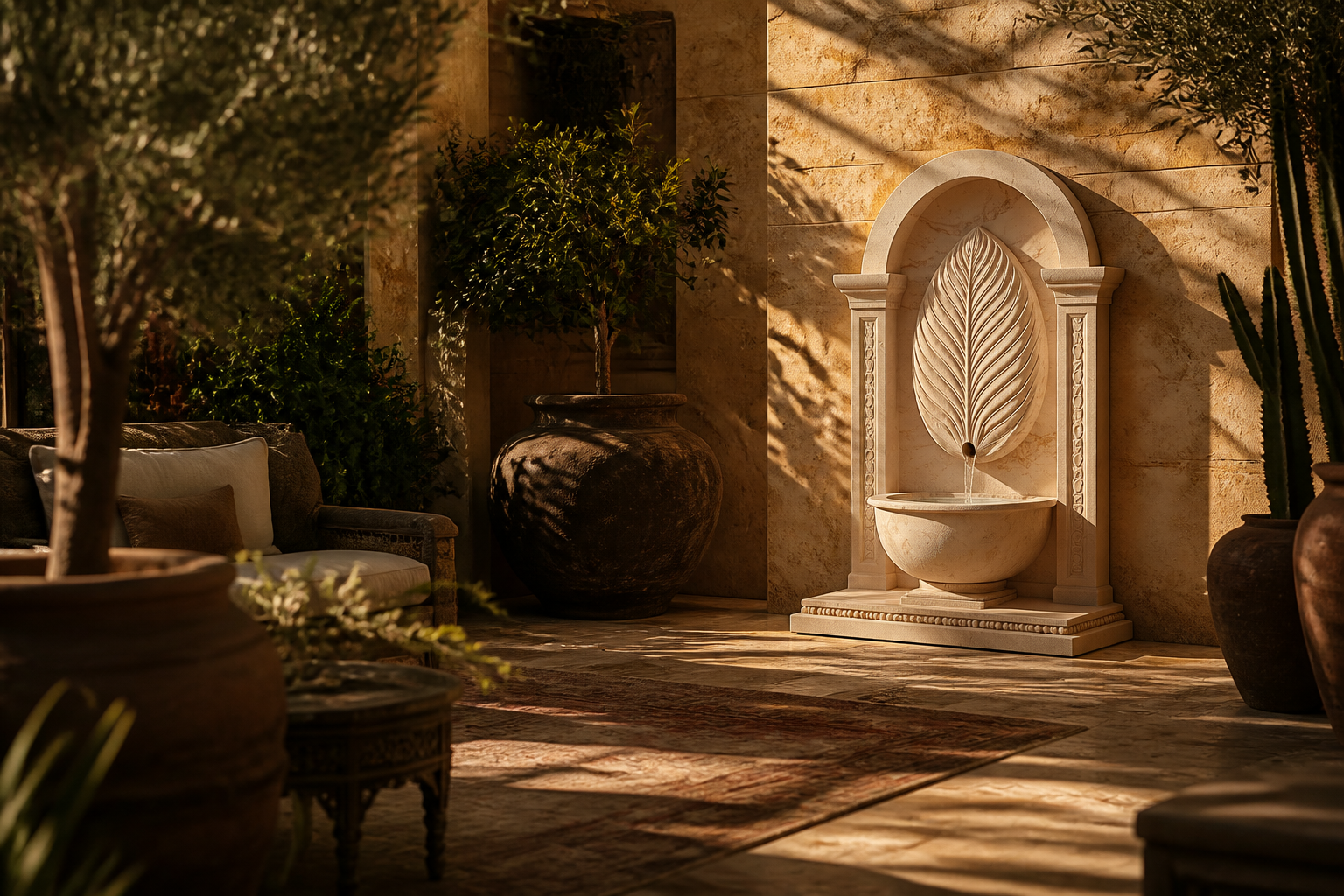 Garua — stone wall fountain by 1-OPH
