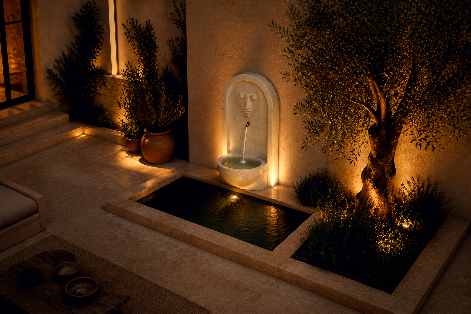 Caligo — stone wall fountain by 1-OPH