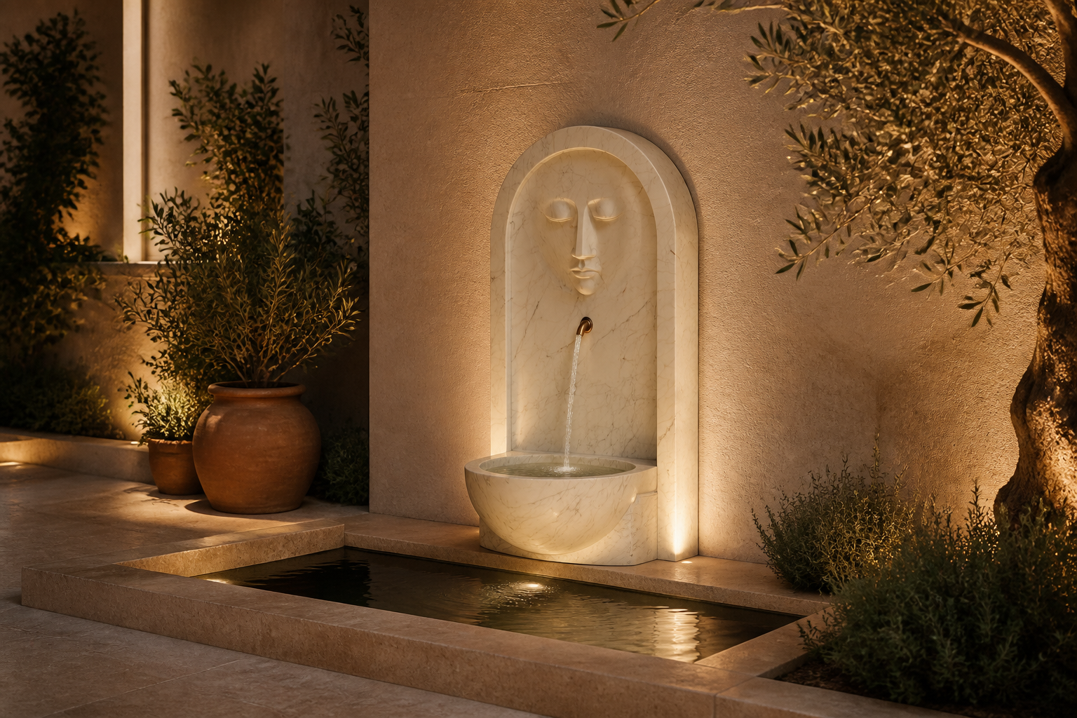 Caligo — stone wall fountain by 1-OPH