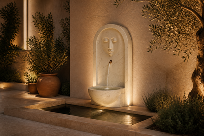 Caligo — stone wall fountain by 1-OPH