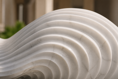 Requia — stone sculptural bench by 1-OPH