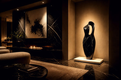Gasa — black marble monolith by 1-OPH