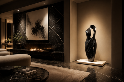 Gasa — black marble monolith by 1-OPH