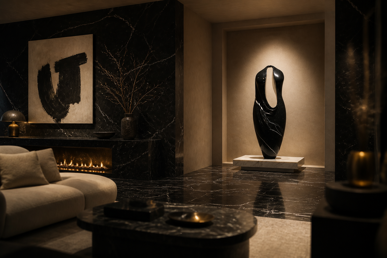 Himal — black marble monolith by 1-OPH
