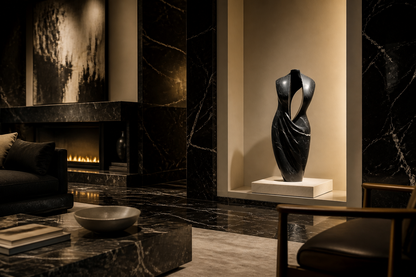 Sierra — black marble monolith by 1-OPH