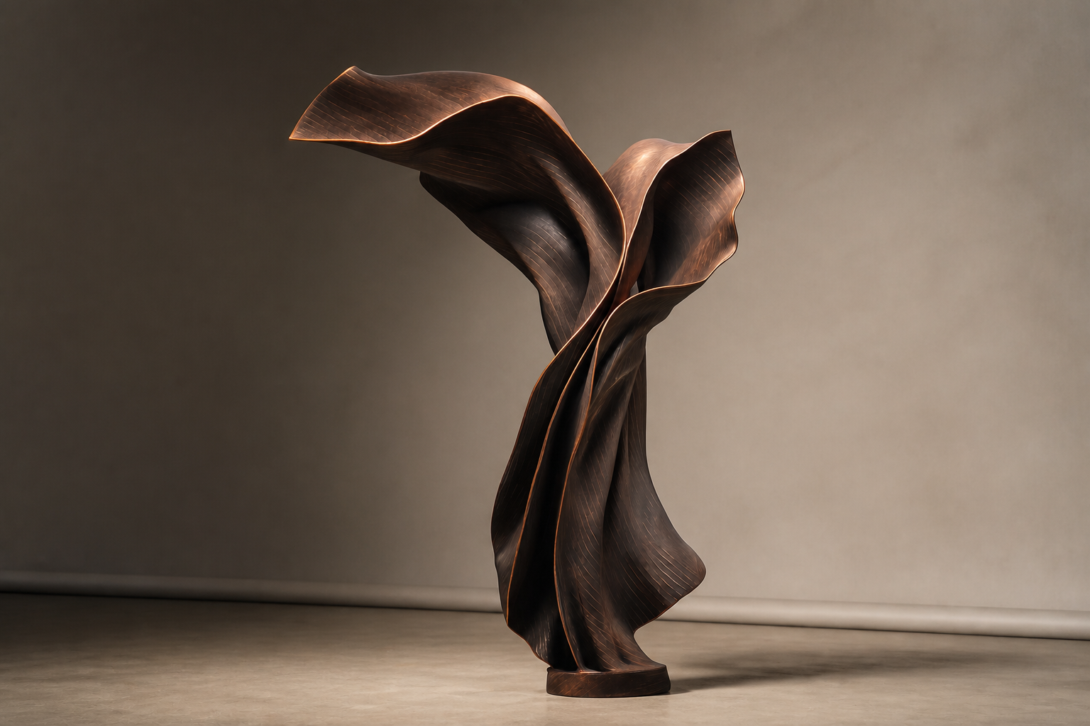 Inclina — bronze sculpture by 1-OPH