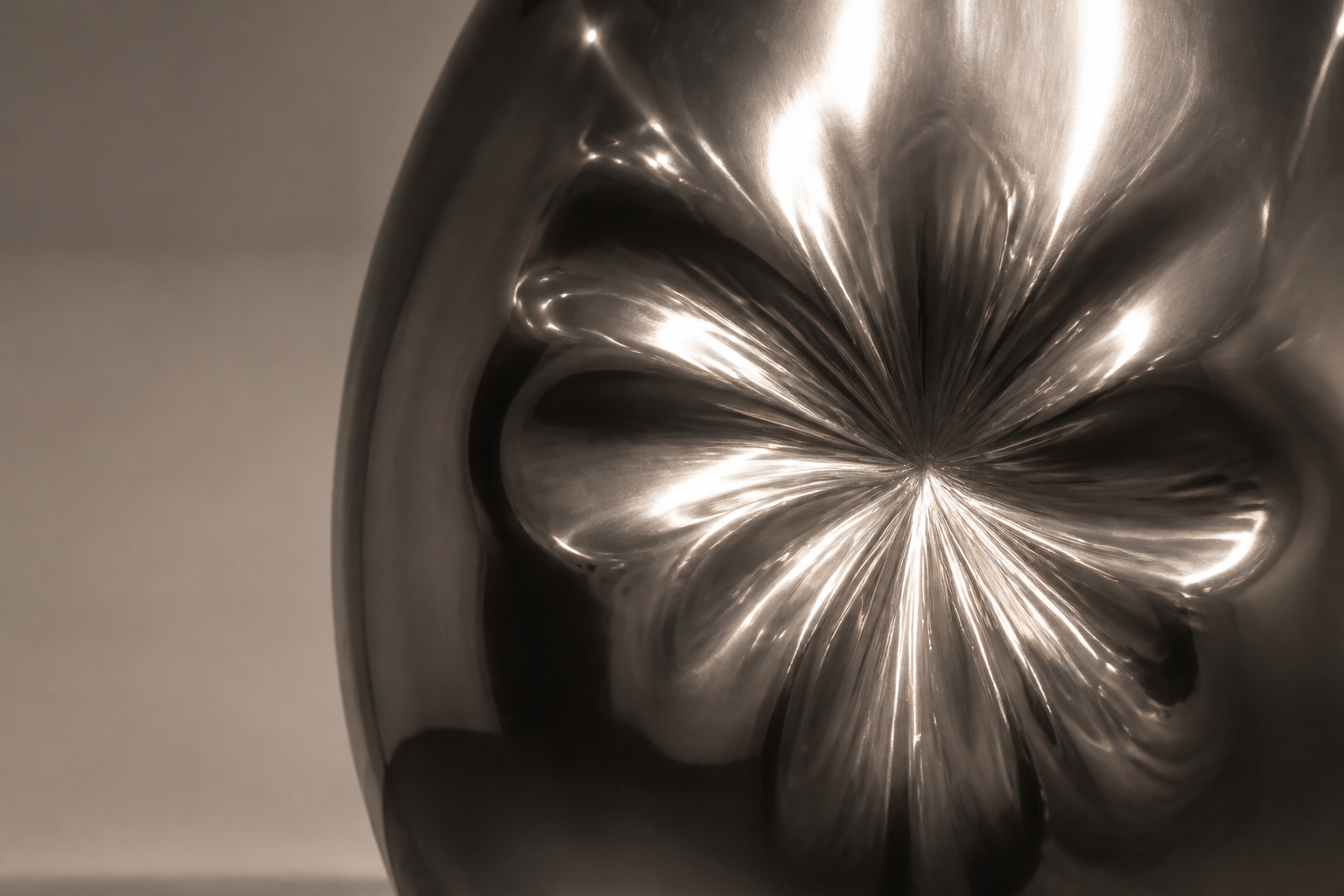 Ovala — Stainless steel egg sculpture by 1-OPH
