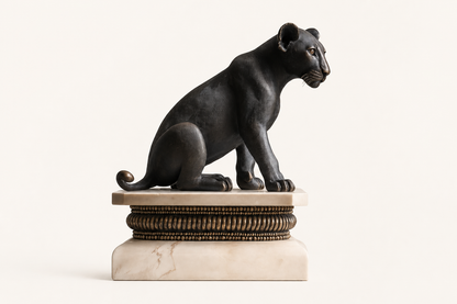 Zarzal — Bronze on marble sculpture by 1-OPH