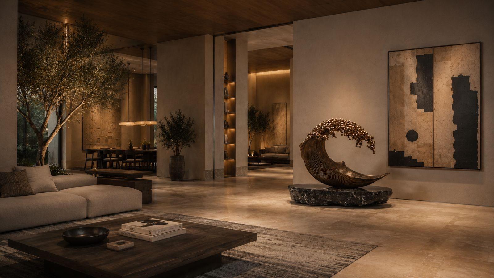Limara — bronze fountain by 1-OPH
