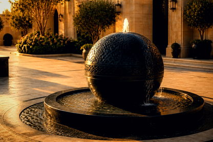 Deneb — stone sphere fountain by 1-OPH