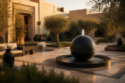Alya — stone sphere fountain by 1-OPH