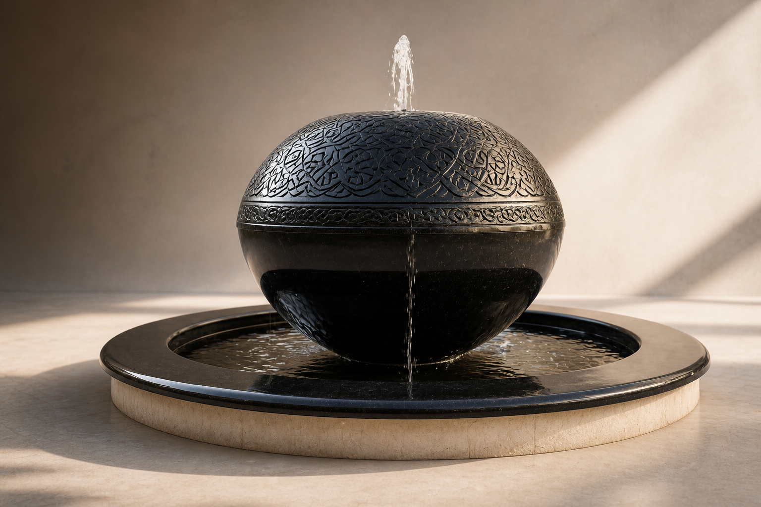 Chaska — stone sphere fountain by 1-OPH