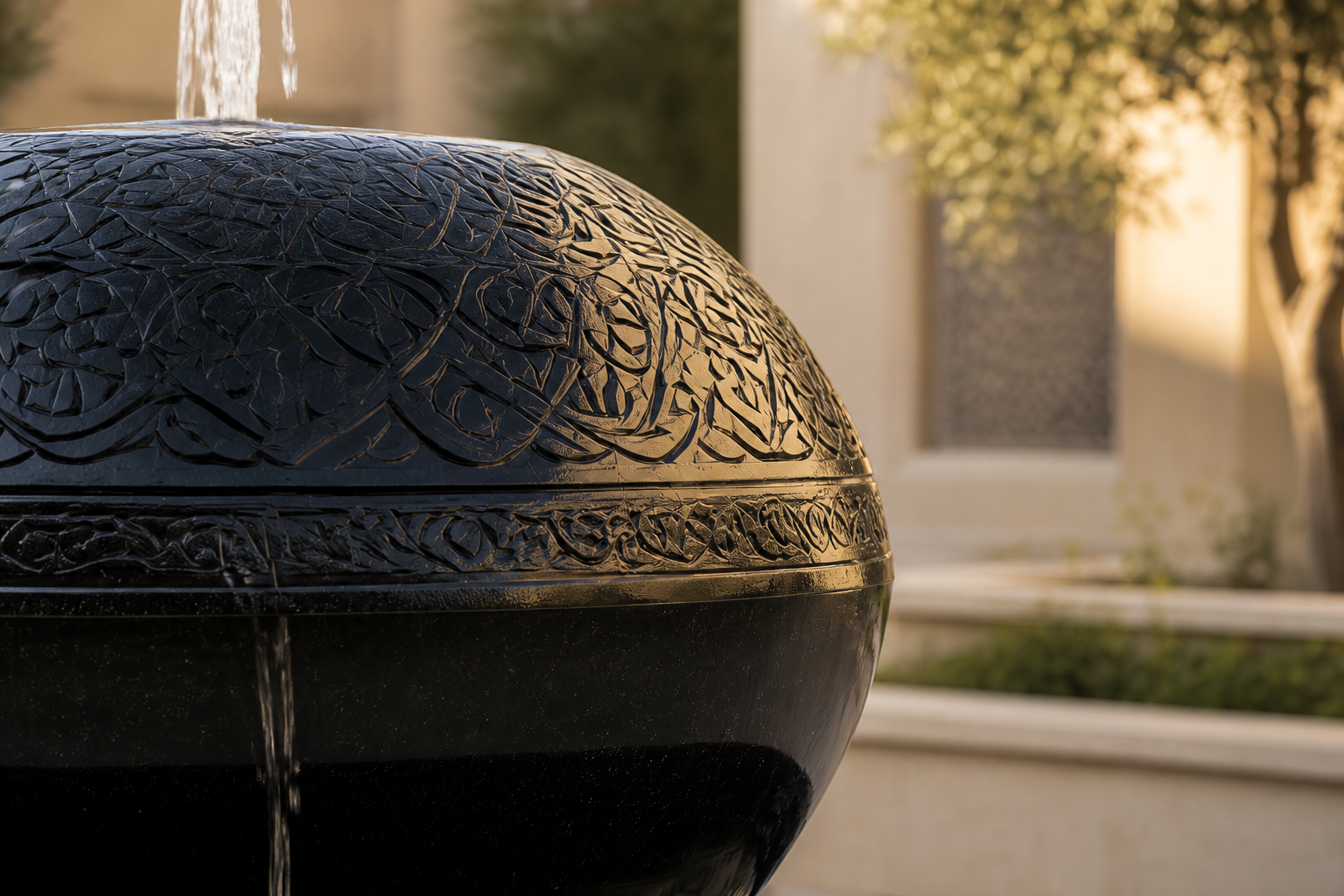 Chaska — stone sphere fountain by 1-OPH