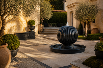 Nadir — stone sphere fountain by 1-OPH