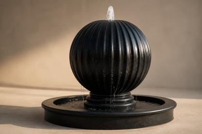 Nadir — stone sphere fountain by 1-OPH
