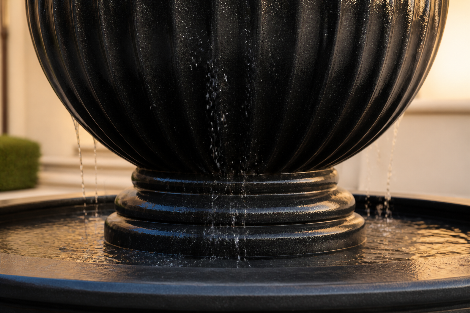 Nadir — stone sphere fountain by 1-OPH