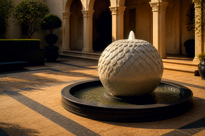 Polaris — stone sphere fountain by 1-OPH