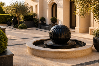Antares — stone sphere fountain by 1-OPH