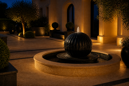 Antares — stone sphere fountain by 1-OPH