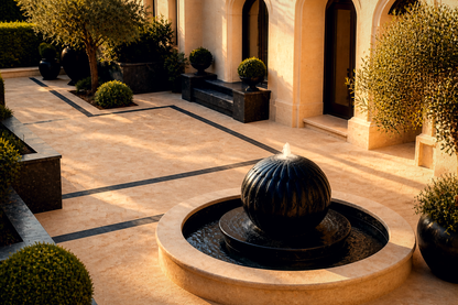 Antares — stone sphere fountain by 1-OPH
