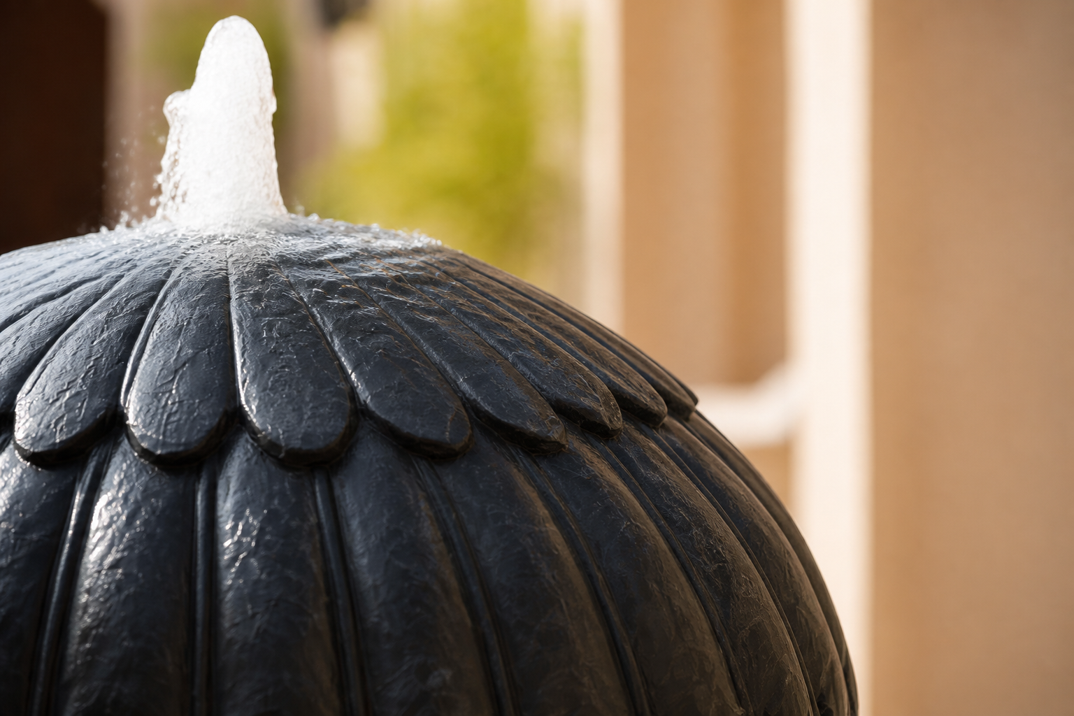 Antares — stone sphere fountain by 1-OPH