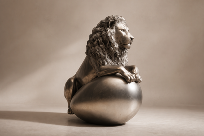 Exorta — Bronze egg sculpture by 1-OPH