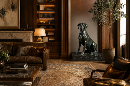 Nemora — Bronze on marble sculpture by 1-OPH