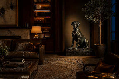 Nemora — Bronze on marble sculpture by 1-OPH