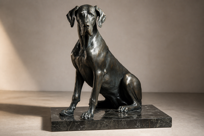 Nemora — Bronze on marble sculpture by 1-OPH
