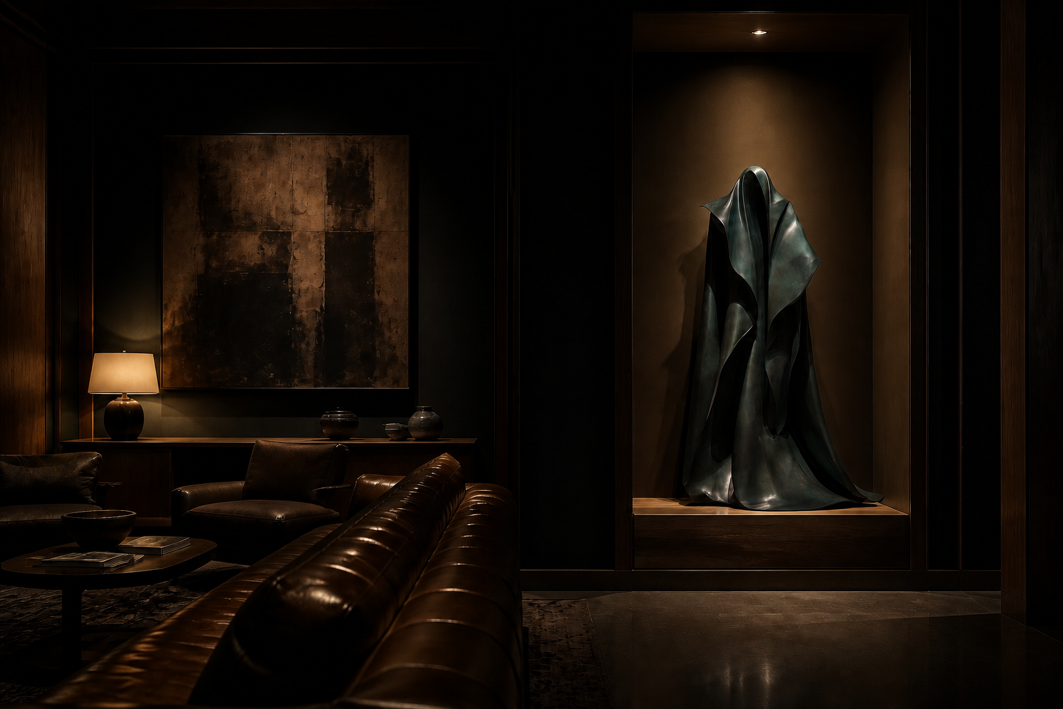 Statica — stone sculpture by 1-OPH