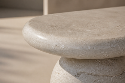 Stanza — marble sculptural bench by 1-OPH